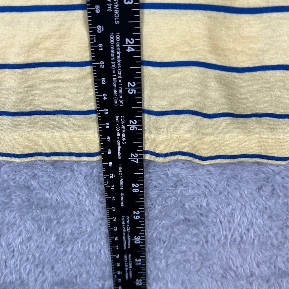 Polo‎ Golf Ralph Lauren Mens Medium Yellow Blue Striped Longaberger Golf Polo - Picture 8 of 9
